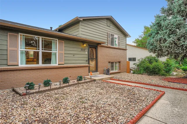 a front view of a house