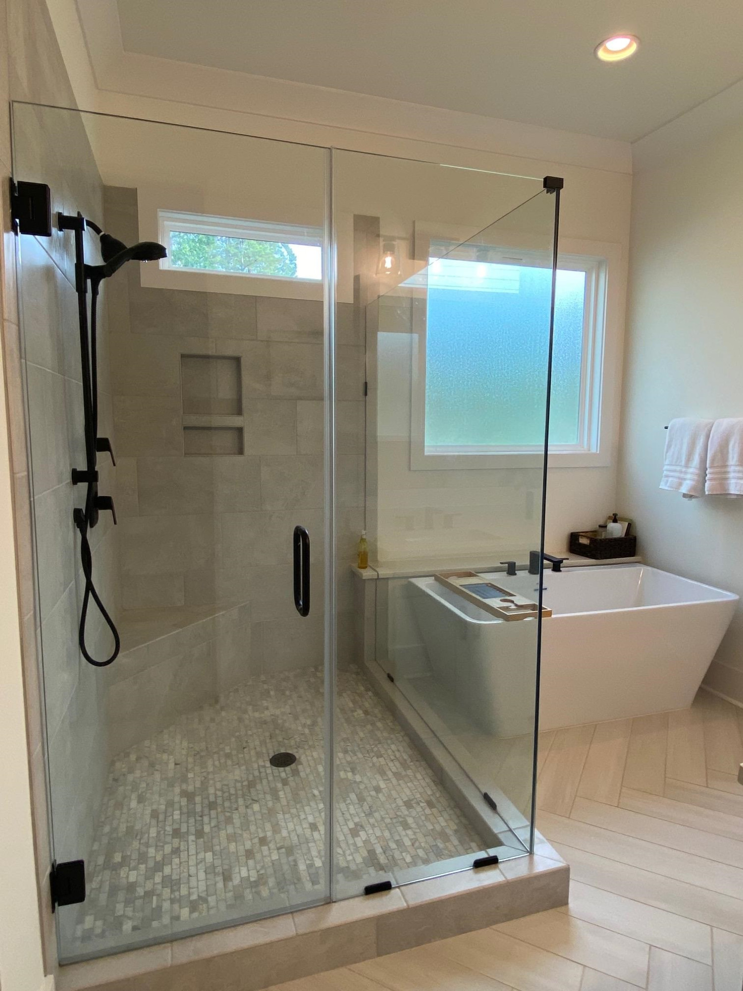 4408 Duraleigh Road Raleigh, NC 27612 - Photo 13 of 21 a bathroom with a shower