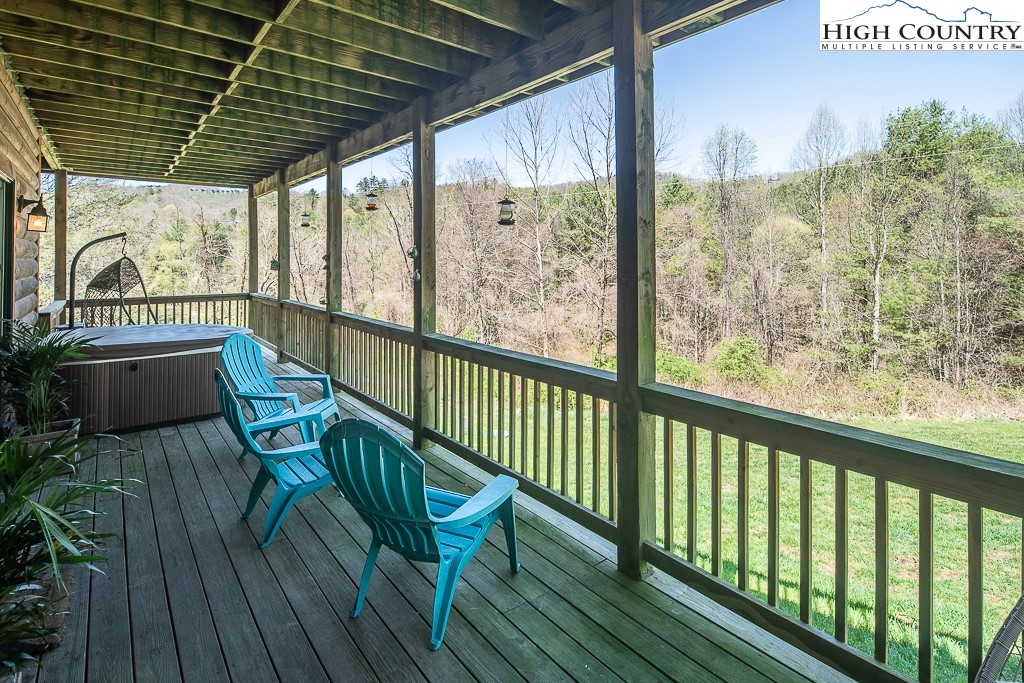 154 Lilac Lane Boone, NC 28607 - Photo 44 of 50 a view of a balcony with furniture