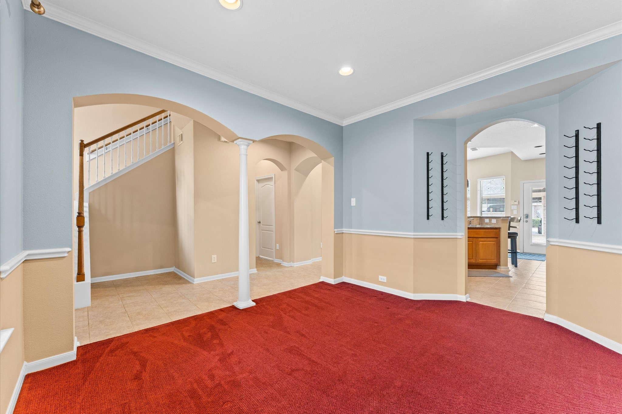 2411 Clippers Square Houston, TX 77058 - Photo 5 of 25 a bedroom with a bed and wooden floor