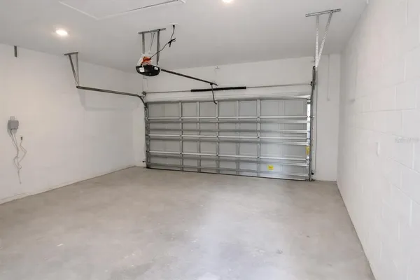 a view of a room with storage