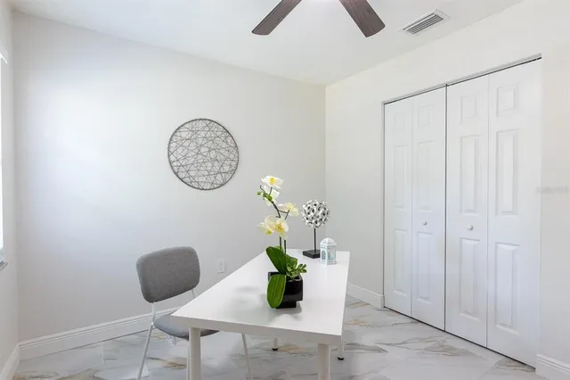 a view of workspace with furniture