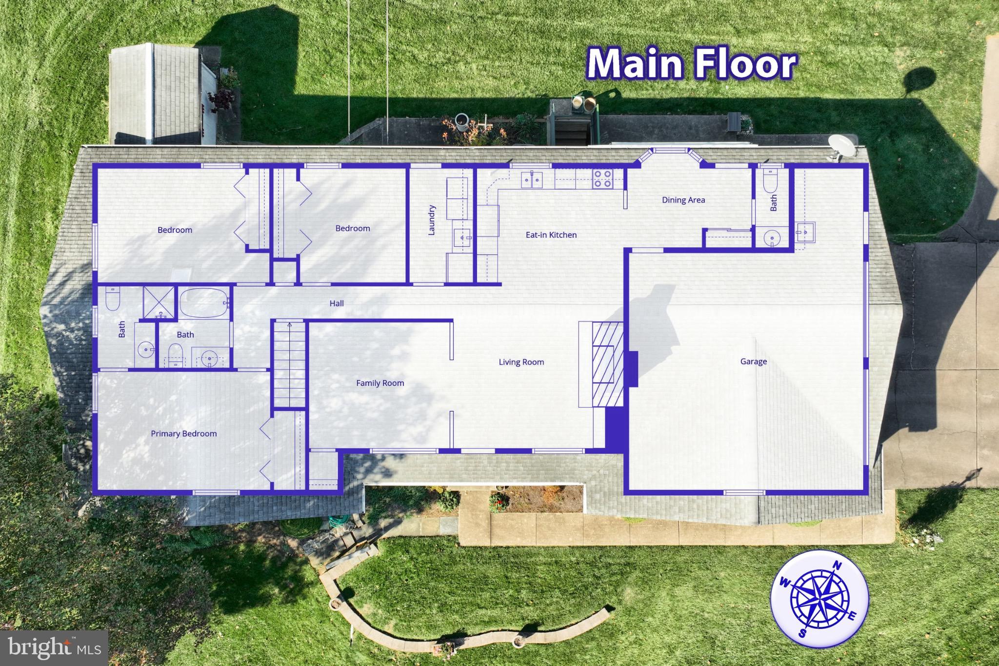 244 Miller Road Akron, PA 17501 - Photo 3 of 34 Main floor layout showcasing spacious design.