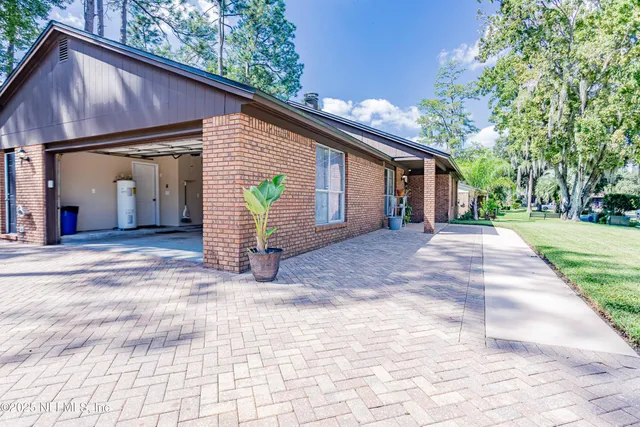a view of a house with patio