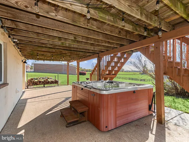 a view of a lake with a house in the background