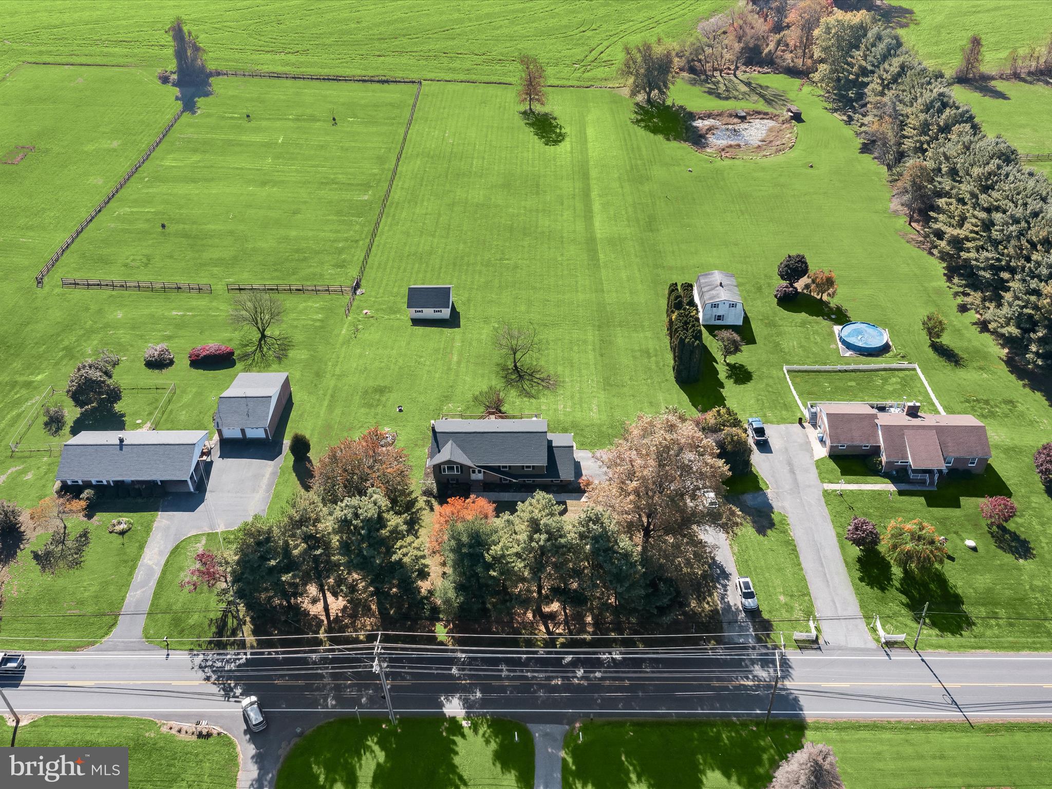 4174 Norrisville Road White Hall, MD 21161 - Photo 73 of 77 an aerial view of a house with a yard