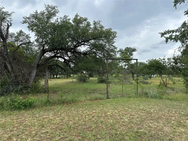 a view of backyard with green space