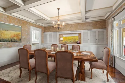 a view of balcony with wooden floor and outdoor seating