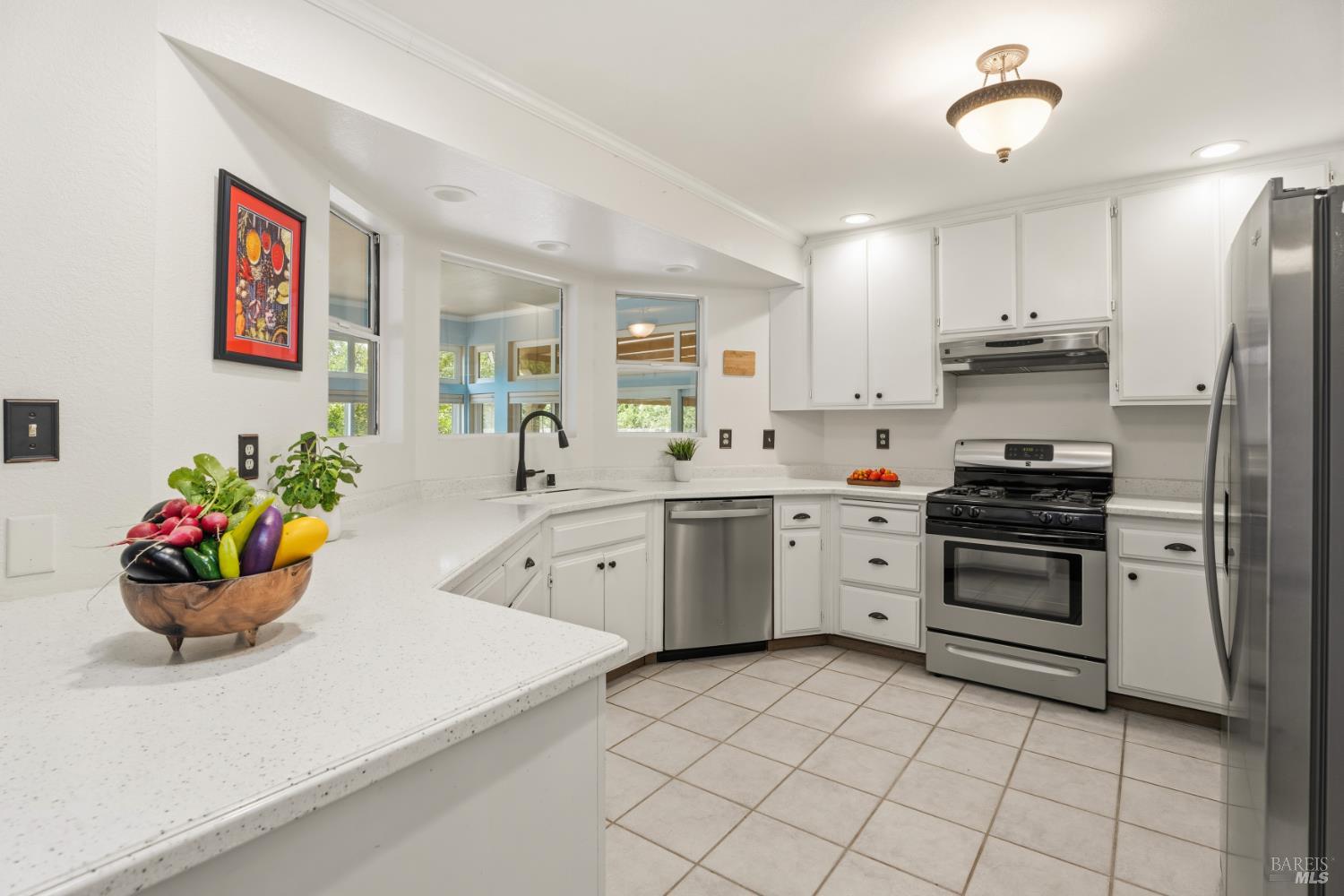 8960 East Road Redwood Valley, CA 95470 - Photo 10 of 37 Bright Kitchen with Lovely Solid Surface Counters and Ample Storage