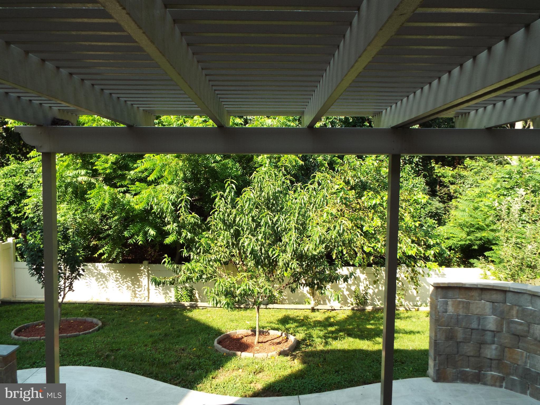 Private shaded Pergola Patio