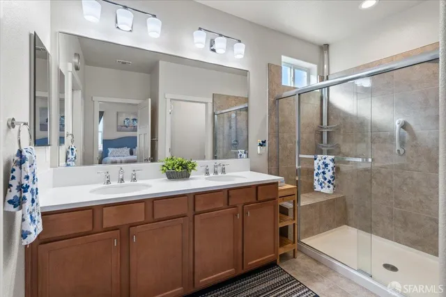 a living room with a couch and a table