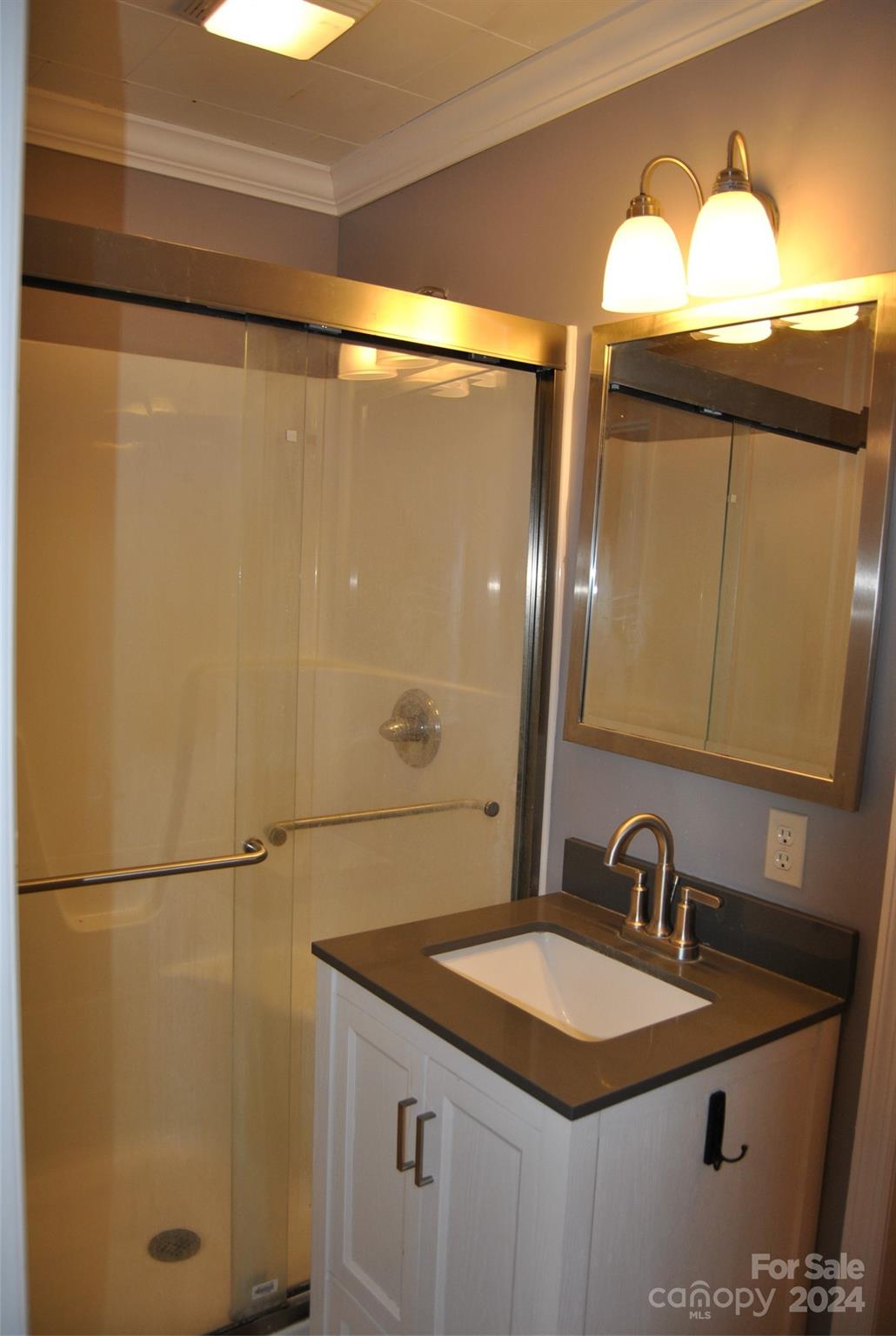 2122 Old Pageland Monroe Road Monroe, NC 28112 - Photo 7 of 24 a bathroom with a sink and mirror