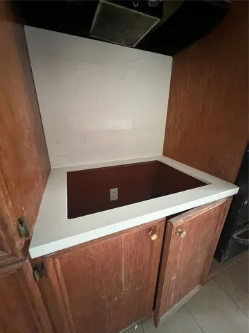 a view of an empty room