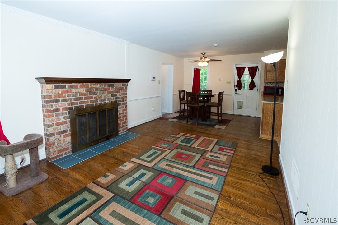 7110 Barkbridge Road Chesterfield, VA 23832 - Photo 11 of 34 a living room with furniture and a fireplace