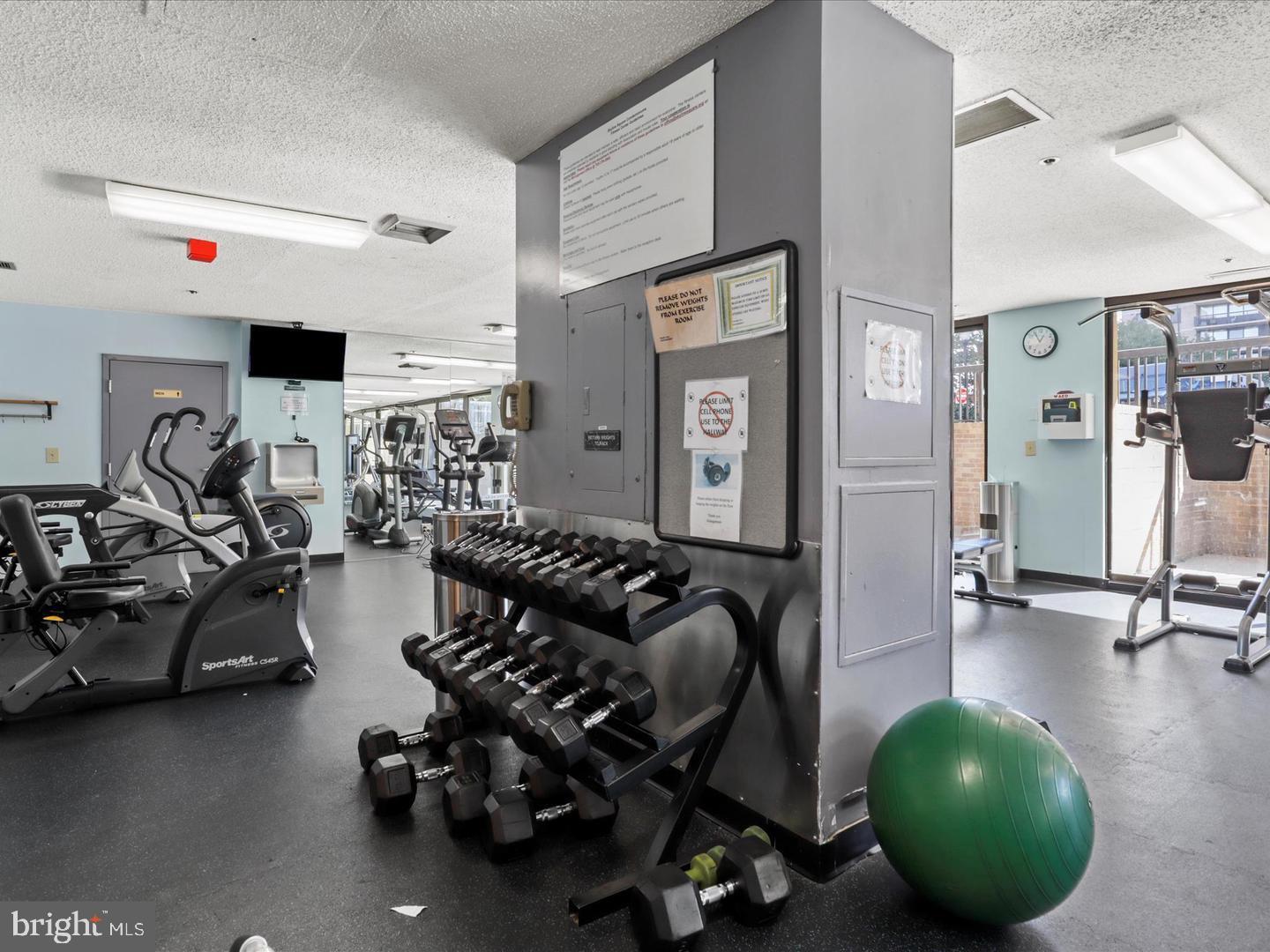 5505 Seminary Road, Unit 408N Falls Church, VA 22041 - Photo 22 of 31 a room with gym equipment