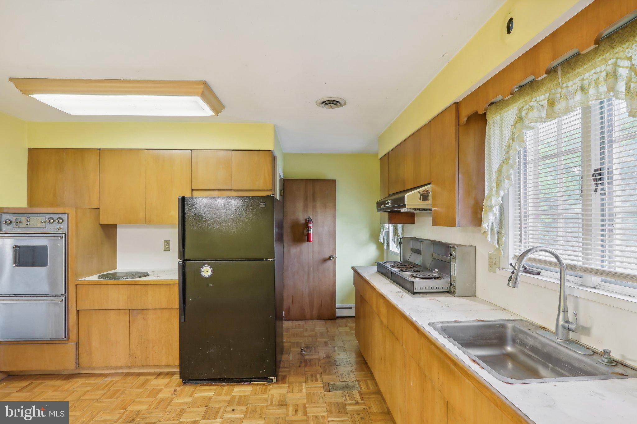 2236 Pennington Road Trenton, NJ 08638 - Photo 13 of 45 Spacious Kitchen with parquet floor