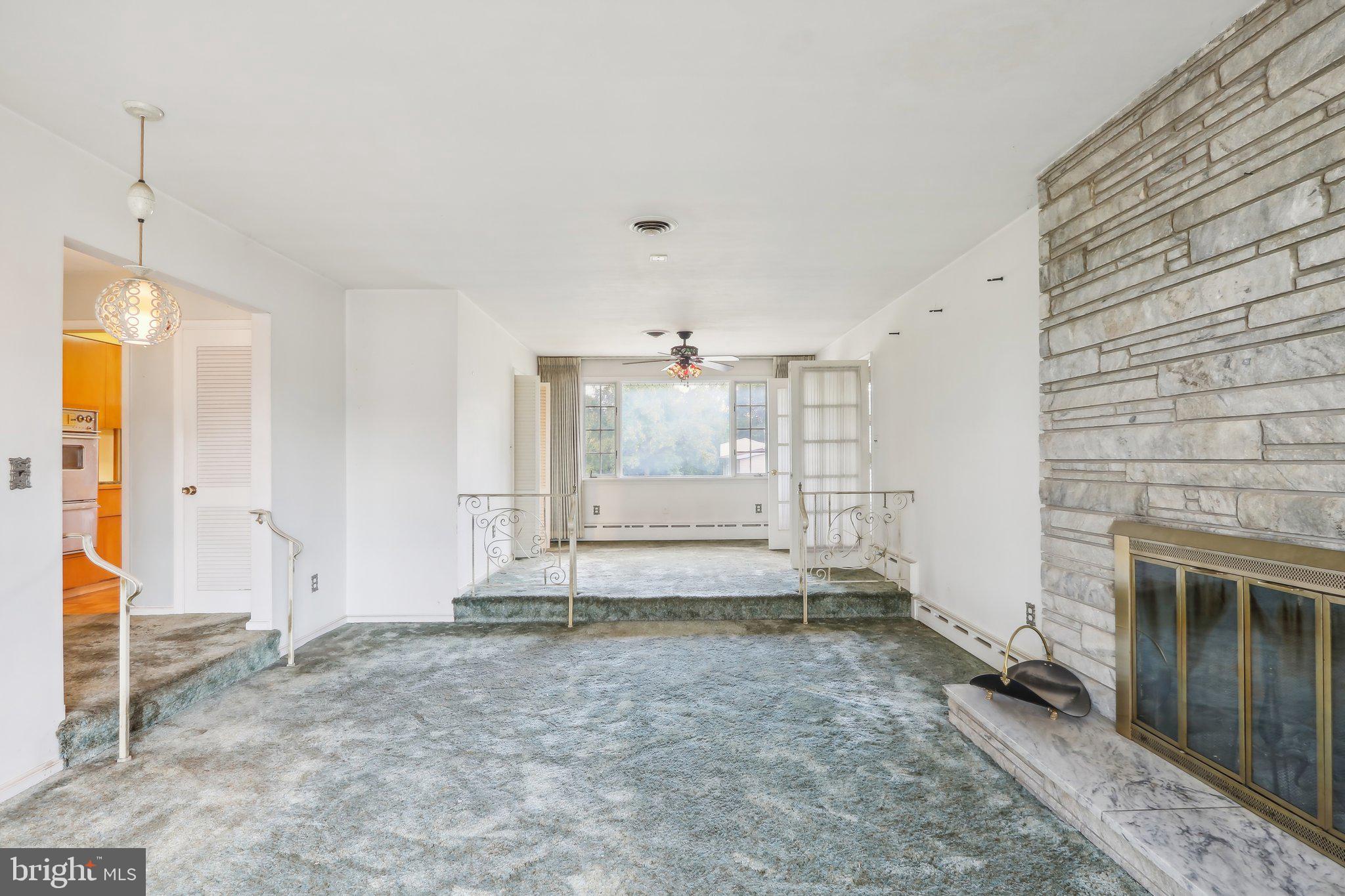 2236 Pennington Road Trenton, NJ 08638 - Photo 10 of 45 Living Room steps up the Dining Room