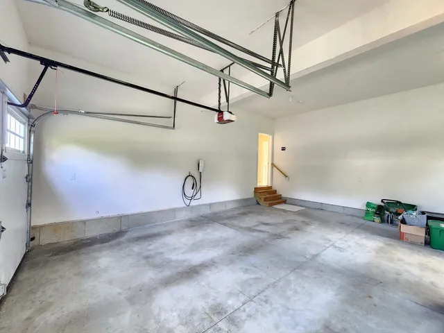 a view of a house with a large window