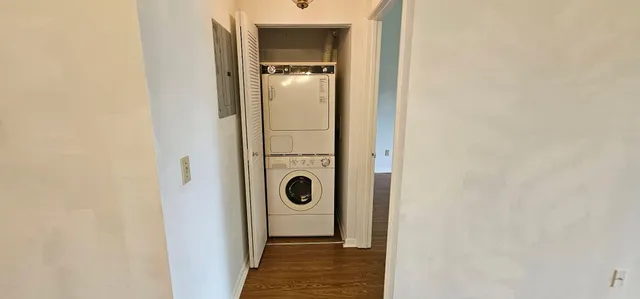 a view of a bathroom with a shower