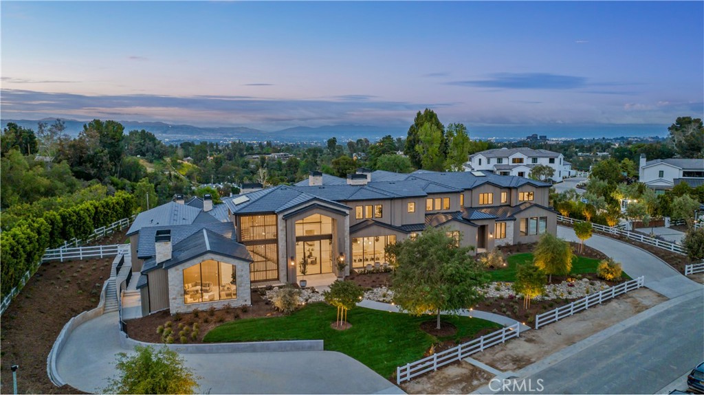 24105 Hidden Ridge Road Hidden Hills, CA 91302 - Photo 51 of 52 an aerial view of a house