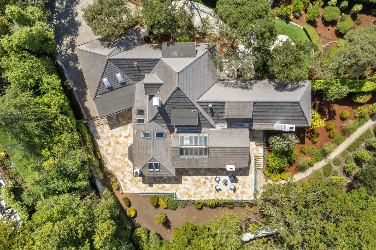 25560 Shafter Way Carmel, CA 93923 - Photo 3 of 4 an aerial view of a house with a yard basket ball court and outdoor seating