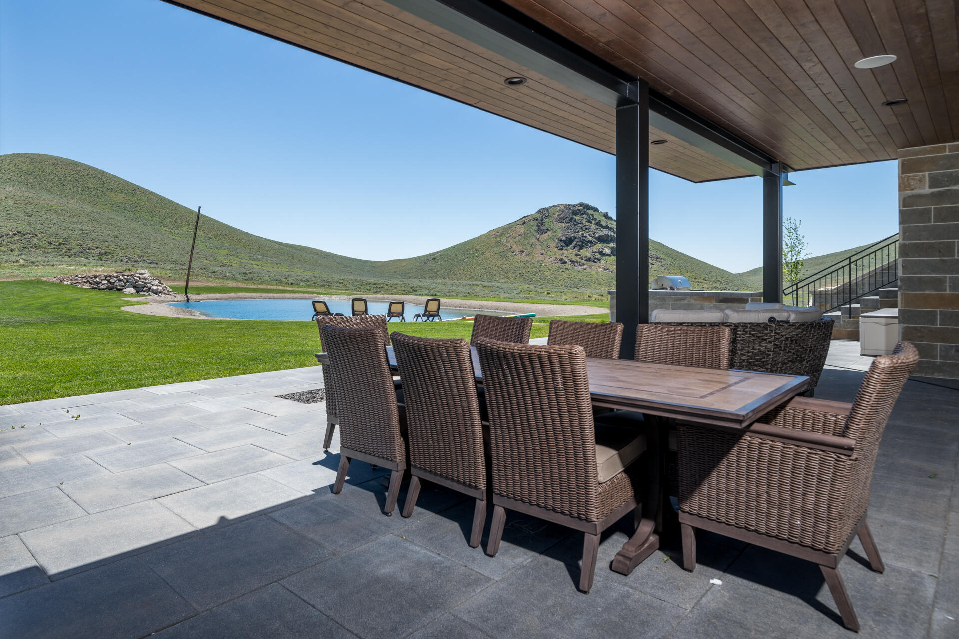 135 Rock Creek Road Blaine County, ID 83333 - Photo 33 of 55 Lower Patio