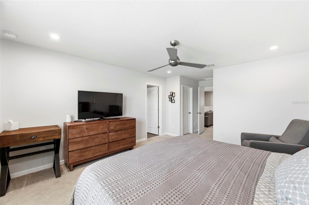 4327 Cloud Hopper Way Lutz, FL 33559 - Photo 30 of 75 a bedroom with bed and flat screen tv