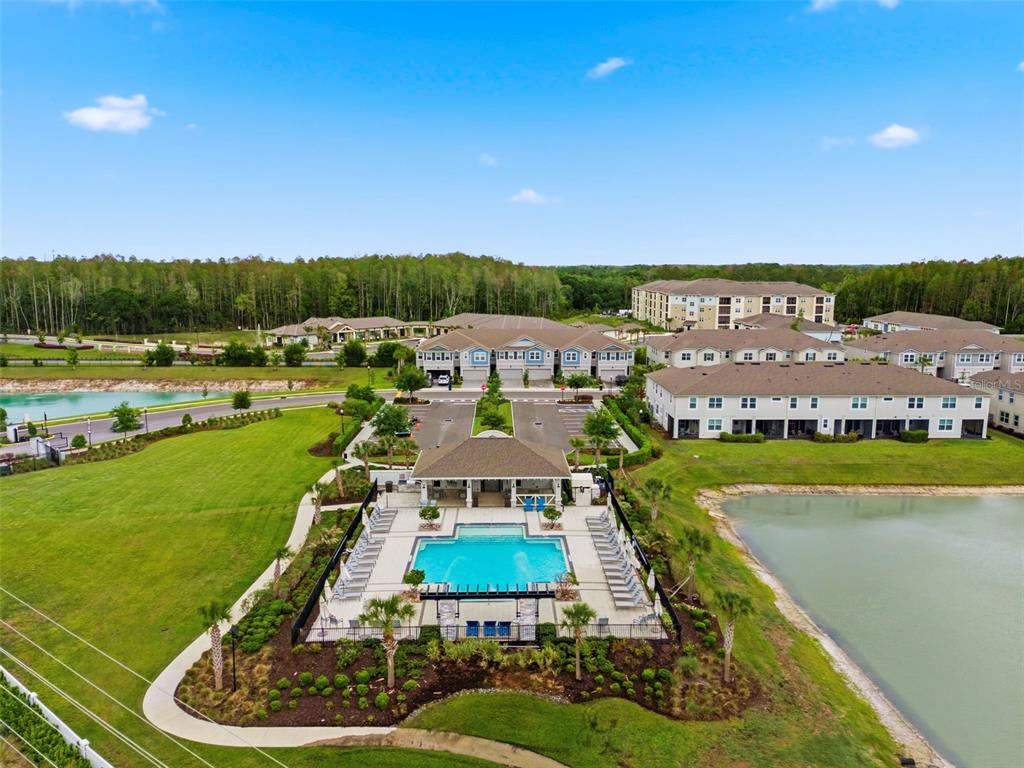 4327 Cloud Hopper Way Lutz, FL 33559 - Photo 59 of 75 a view of a swimming pool and lake view