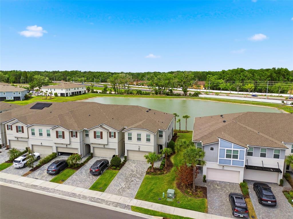 4327 Cloud Hopper Way Lutz, FL 33559 - Photo 67 of 75 an aerial view of residential houses with outdoor space and ocean view