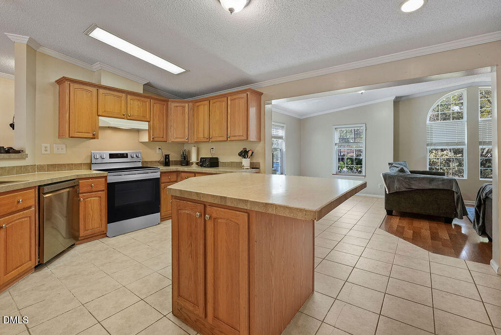 251 Ridge View Drive Cameron, NC 28326 - Photo 21 of 44 a kitchen with stainless steel appliances granite countertop a sink counter space cabinets and a window