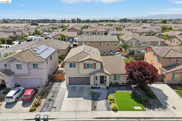 an aerial view of multiple houses