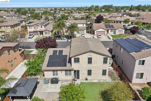 a aerial view of a house