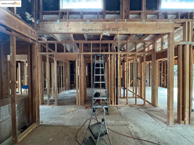 a view of a porch with seating space