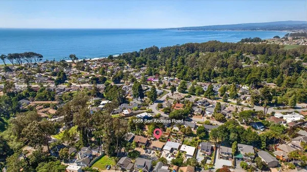an aerial view of multiple house