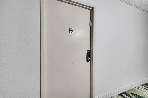 a view of a door