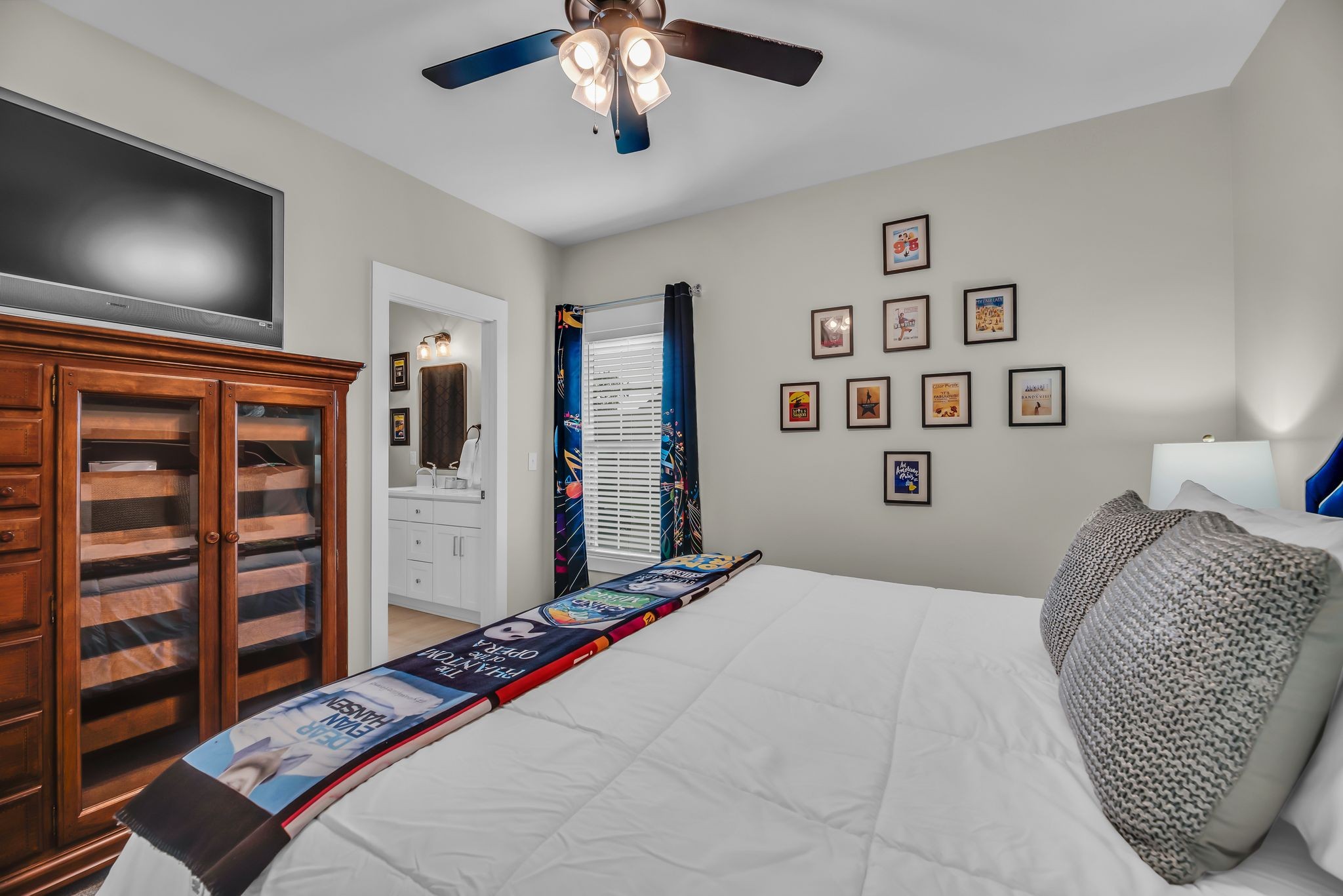 120 Augusta Trail Springfield, TN 37172 - Photo 11 of 37 a bedroom with a large bed and a flat tv screen