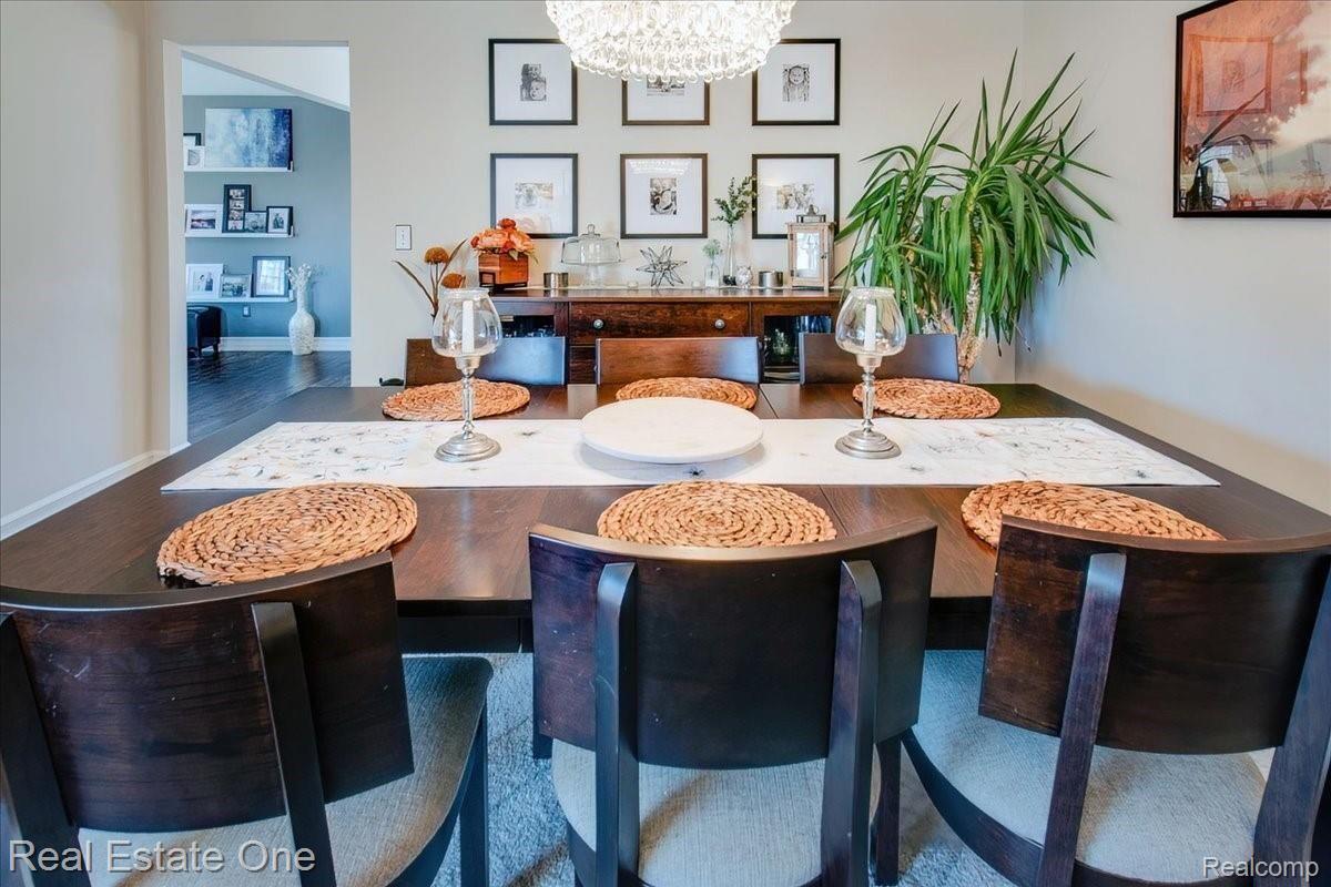451 Lake Forest Road Rochester, MI 48309 - Photo 15 of 97 Dining Room with gorgeous lighting