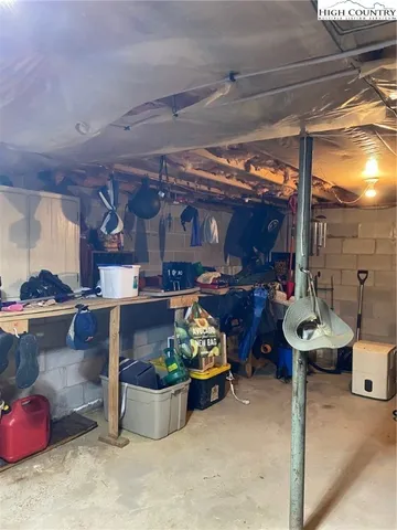 a kitchen with a stove and cabinets