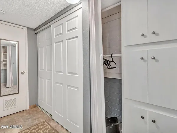 a view of a walk in closet