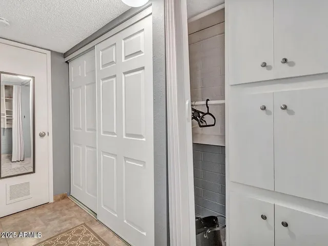 a view of a walk in closet