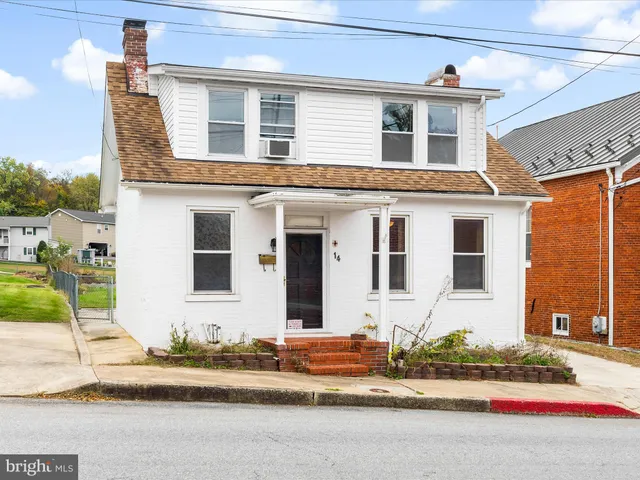 a front view of a house