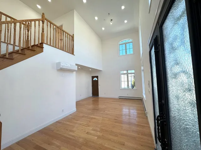 a view of hallway with stairs