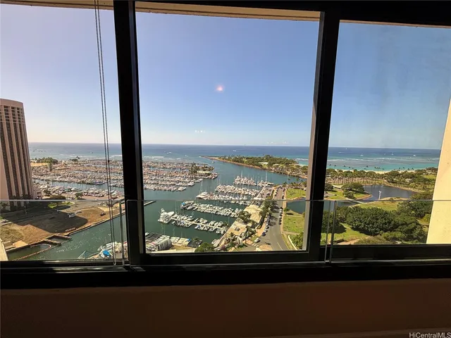a view of a glass door and porch