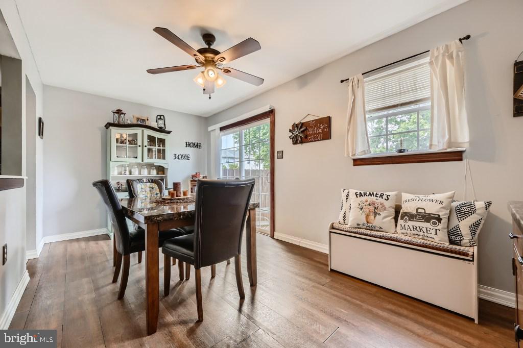 9616 Baron Place, Unit 9616 Rosedale, MD 21237 - Photo 11 of 34 Dining room leads to patio doors to the backyard