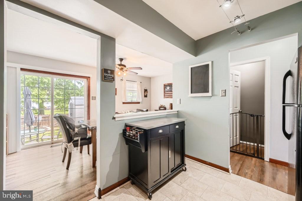 9616 Baron Place, Unit 9616 Rosedale, MD 21237 - Photo 15 of 34 Very open layout between dining room & kitchen