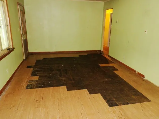 a view of an empty room