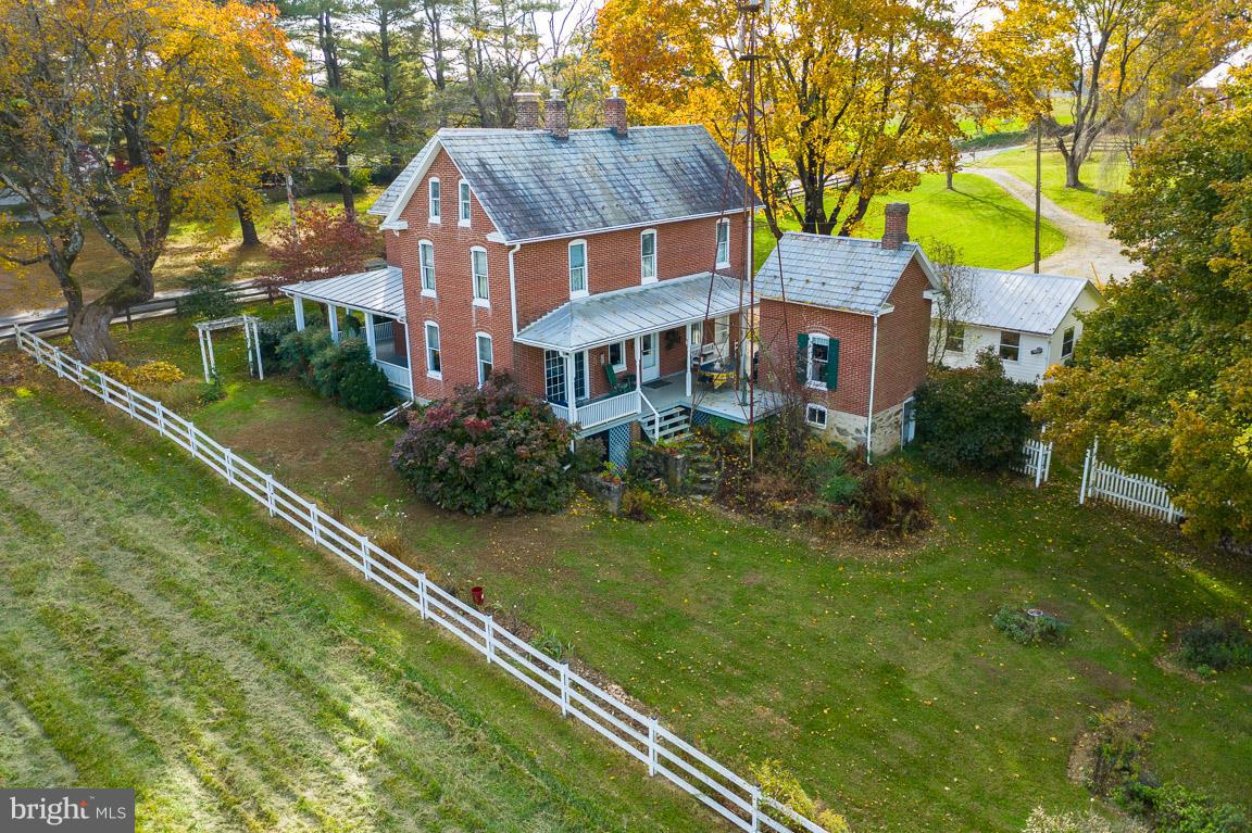 4314 Beckleysville Road Hampstead, MD 21074 - Photo 3 of 48 Aerial photograph of the rear of the house.