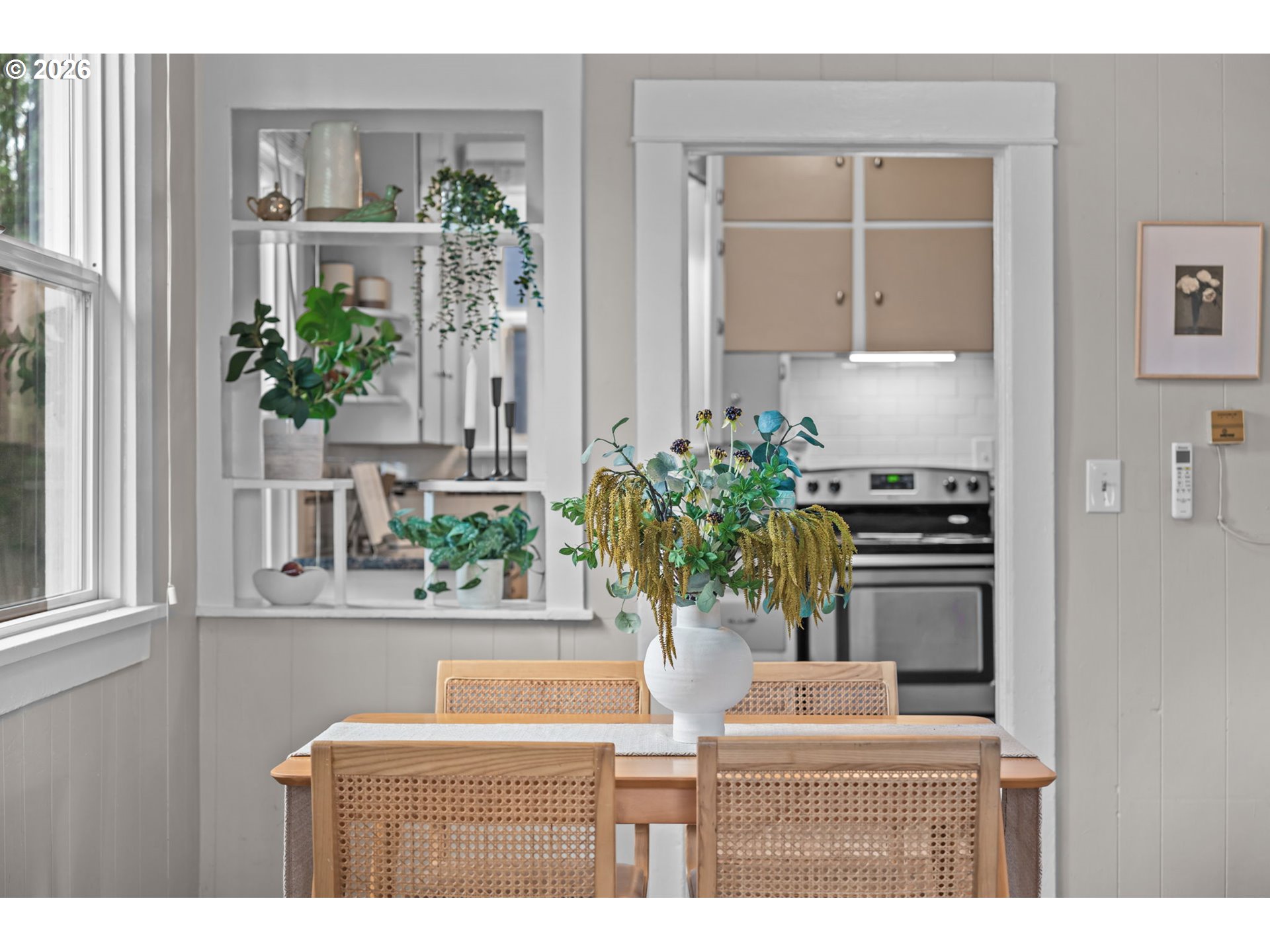 326 Pearl Street Oregon City, OR 97045 - Photo 11 of 36 a bathroom with a potted plant on a counter and a wooden floor