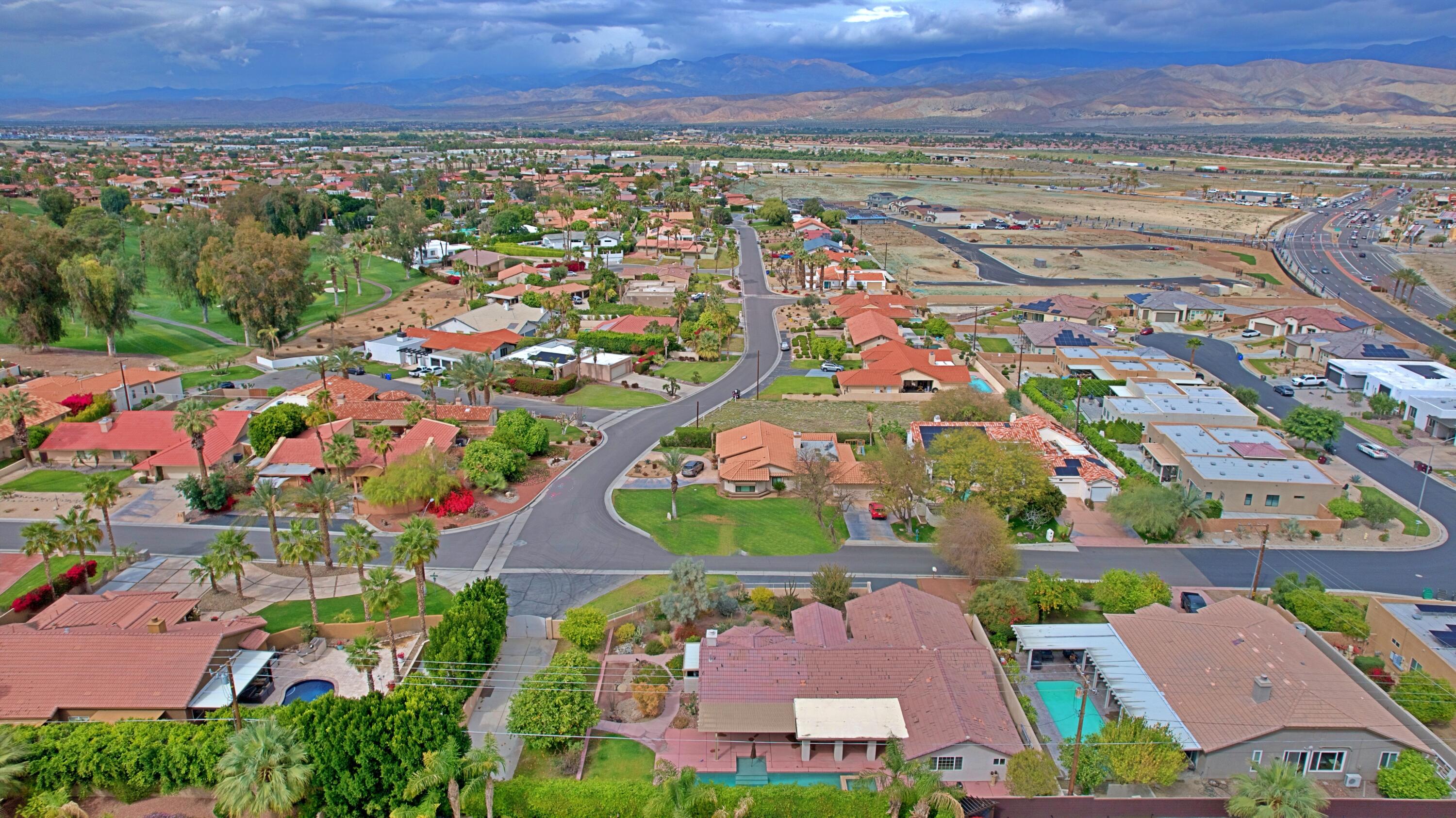 80025 Kingston Drive Bermuda Dunes, CA 92203 - Photo 24 of 27 an aerial view of residential building with outdoor space