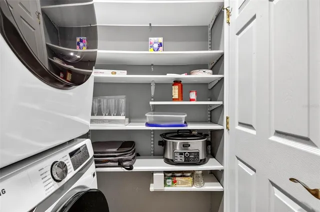 a room with storage and utility